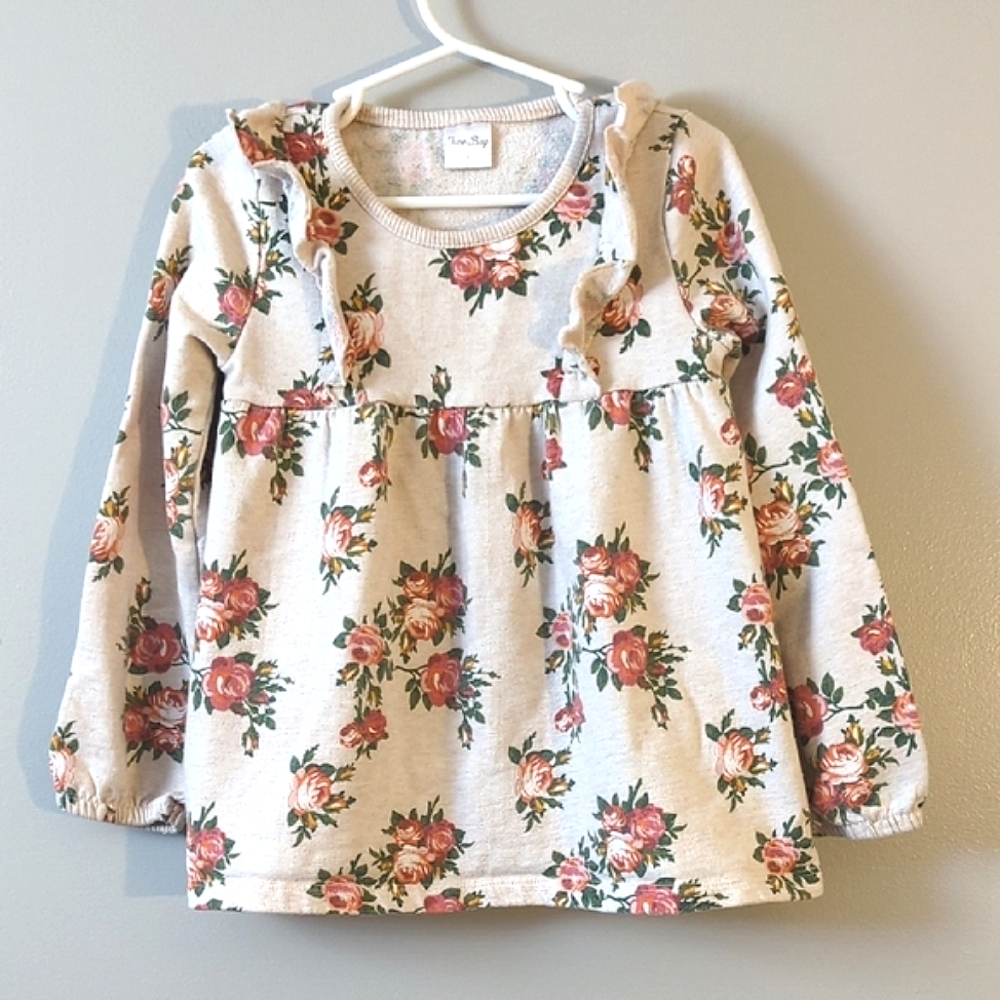 Floral sweatshirt, size 5